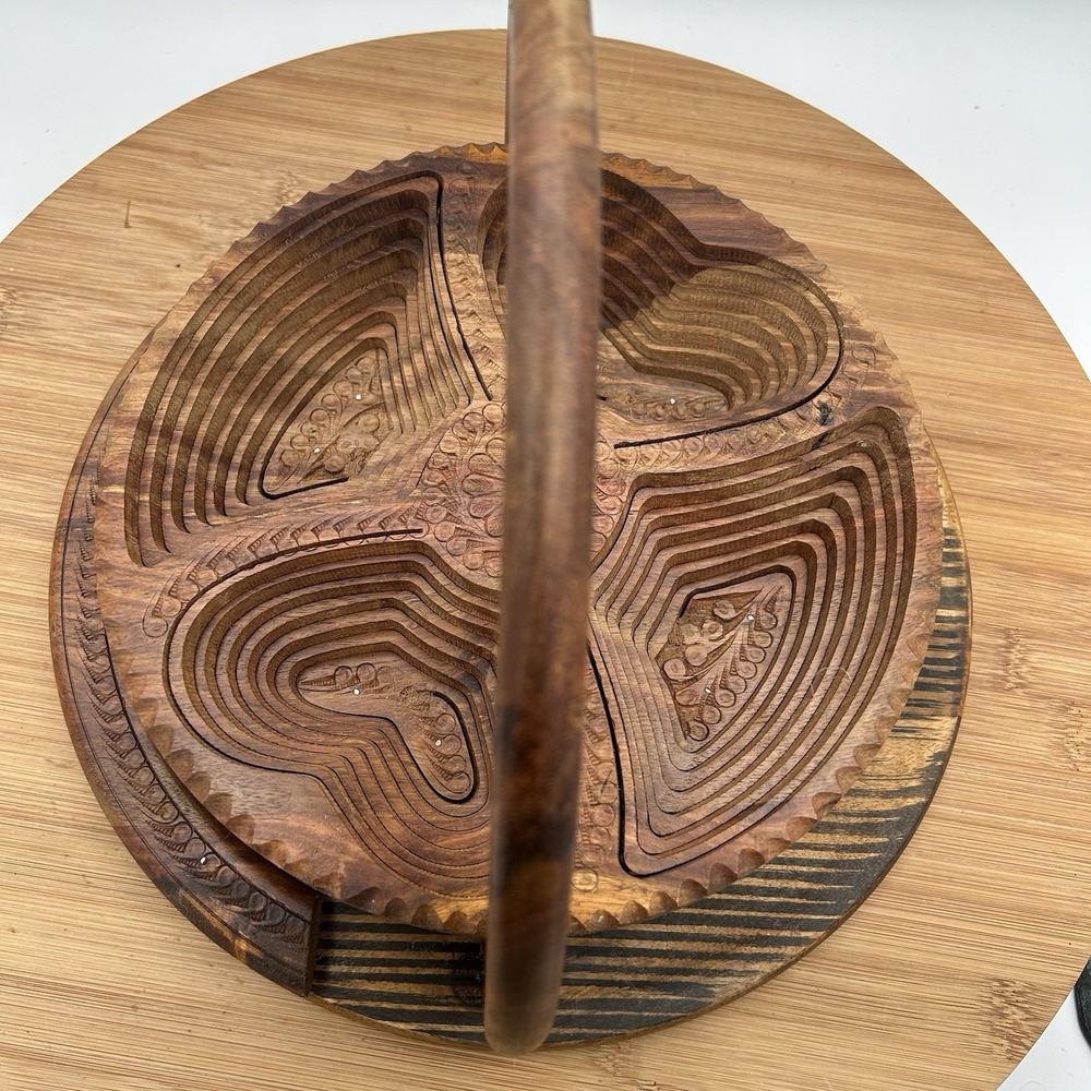 Wood Trays Decorative Folding Plate Handcrafted Tray For Displaying Fruit/snacks
